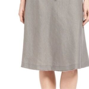 Eileen Fisher Classic Gray A-line Skirt